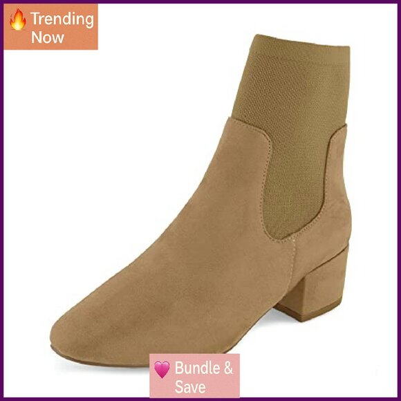 Stretch Ankle Booties with Memory Foam, Wide Width Available - Picture 2 of 6